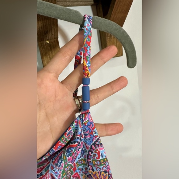 NWT Onia Juliette One Piece Liberty Paisley Lavender Multi Swimsuit Large - Picture 6 of 10